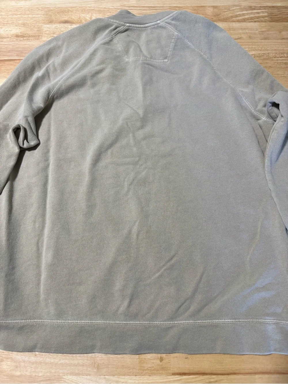 Eddie Bauer Men’s XL Beige Quarter Zip Pullover Sweatshirt